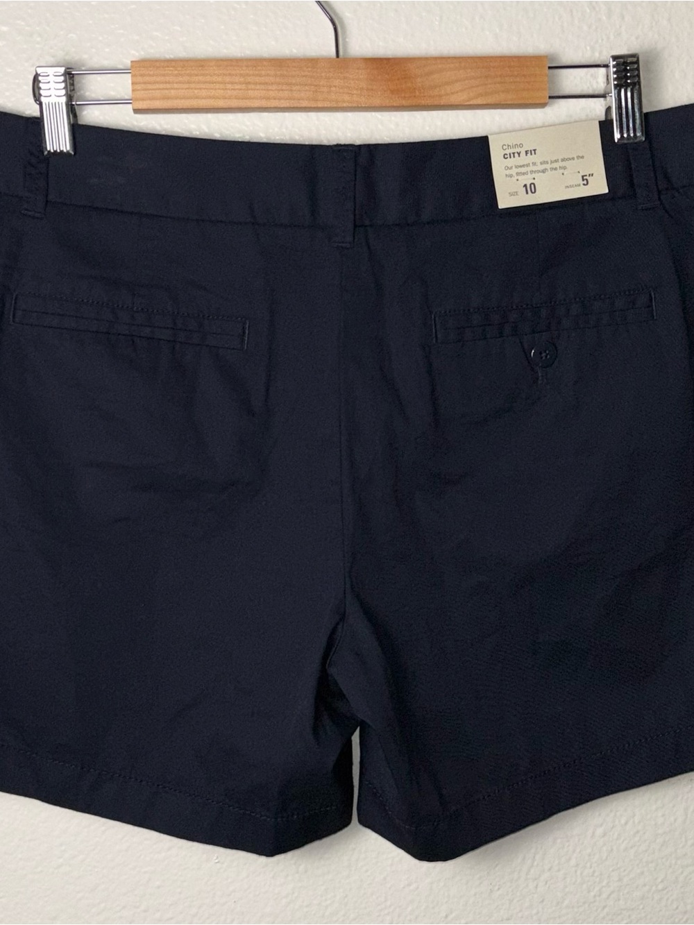 NWT J. Crew City Fit Chino Shorts Navy Blue 100% cotton 5" inseam women's 10 - Picture 12 of 15